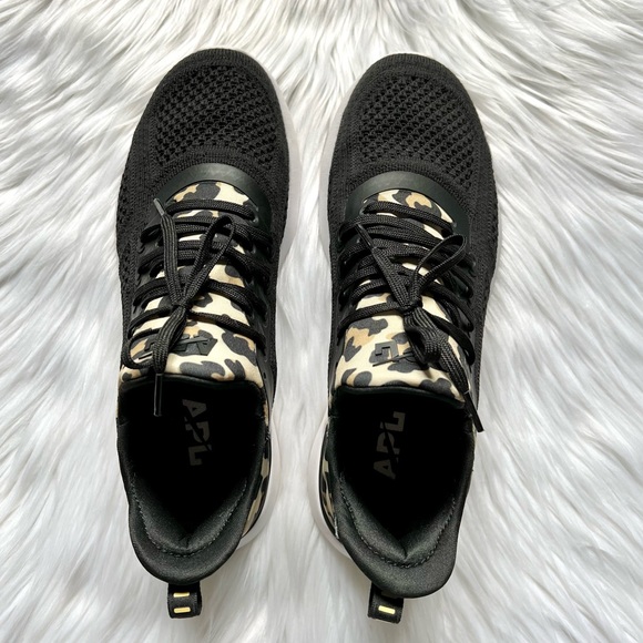 APL Techloom Tracer Sneakers in Black/Leopard - Picture 2 of 10